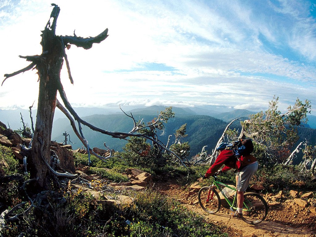 Descent from Pearsol Peak Lookout, Selma, Oregon